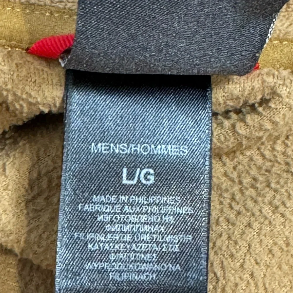 The North‎ Face Men's Brown Half Zip Fleece Pullover Size Large